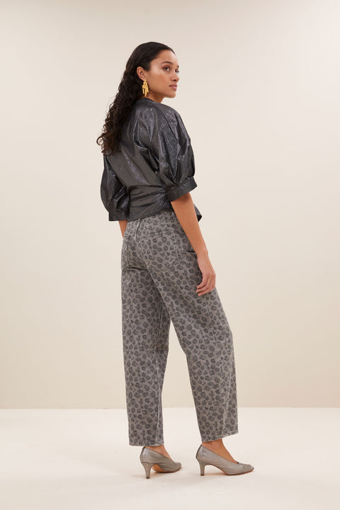 By Bar - Christi silver blouse 25512021 - 810 Silver