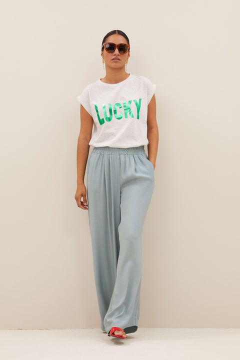 By Bar - Thelma lucky top - Light grey melee 815