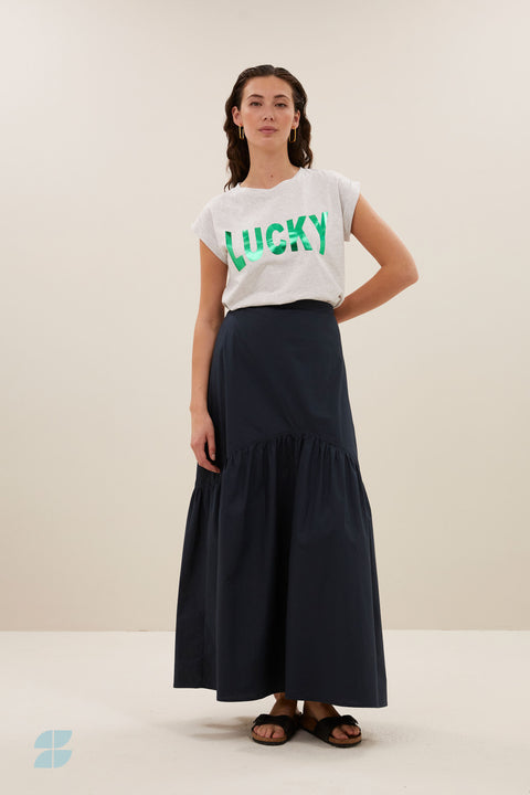 By Bar - Thelma lucky top - Light grey melee 815
