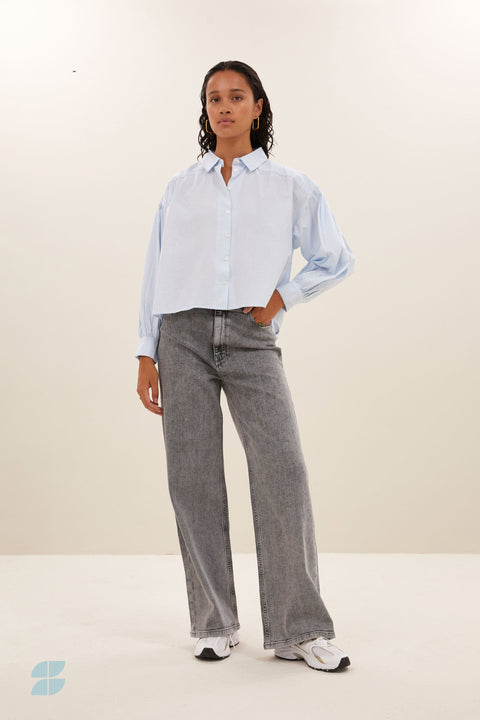By Bar - Lina pants 108022 - 831 Grey denim