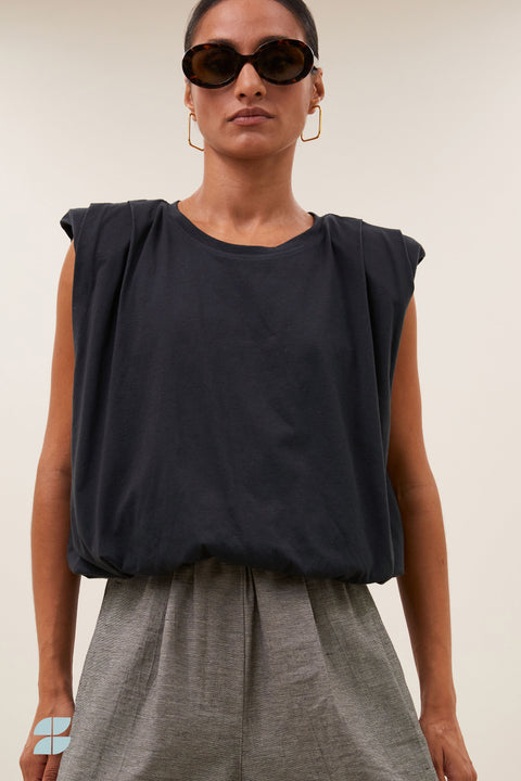 By Bar - Nilou jersey top - 861 Jet black