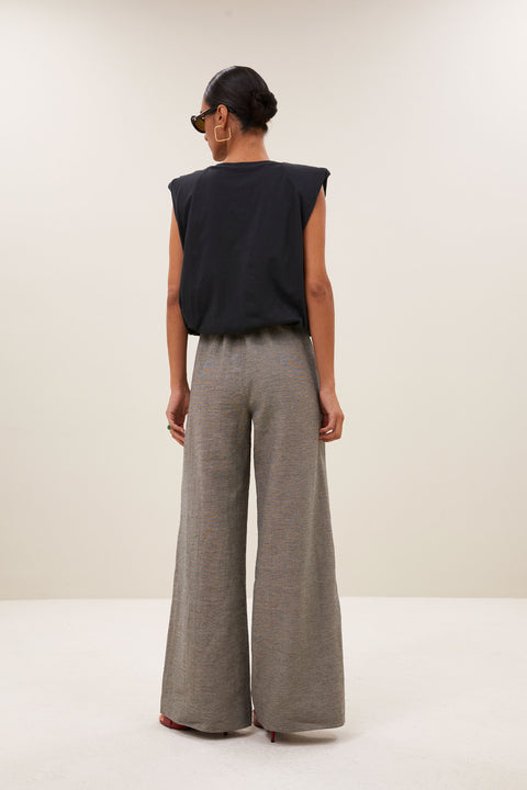 By Bar - Benji melange pants - 885 Charcoal melange