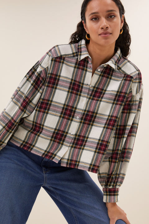 By Bar - Sarah short check blouse - 903 Tartan check