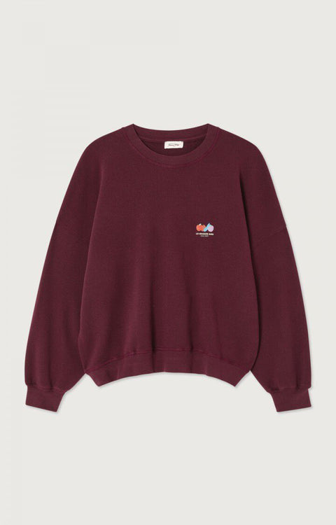 American Vintage - Atubay sweat - Lie de vin / sweater