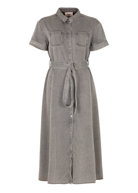 Freebird Icons - Denver Ss - Grey / jurk
