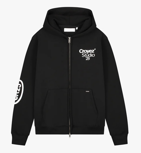 Croyez - Pop-Up Zip Hoodie CR2-FW25-57 - 49001 Black