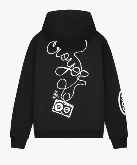 Croyez - Pop-Up Zip Hoodie CR2-FW25-57 - 49001 Black