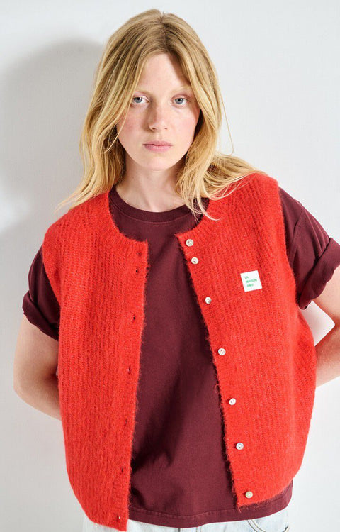 American Vintage - East gilet - Piment chine