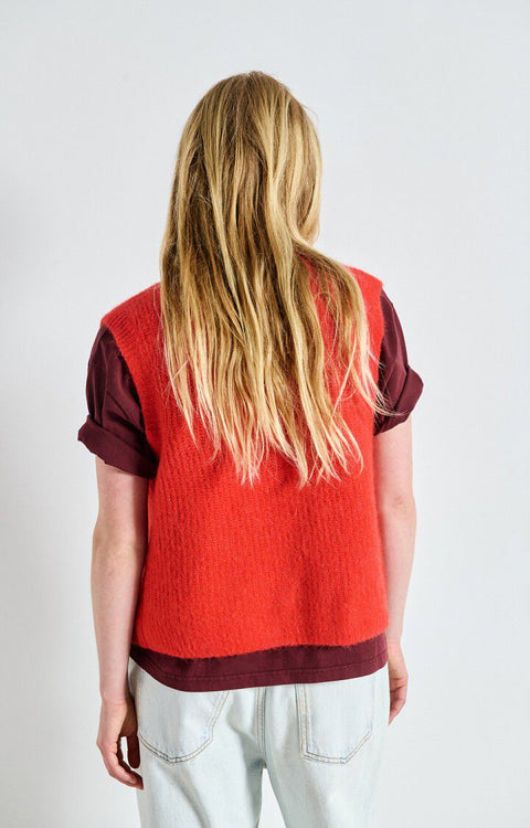 American Vintage - East gilet - Piment chine