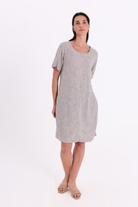 Freequent - 206288 FQLAVA-DRESS - COFFEE BEAN/STAR OFFWHITE / jurk