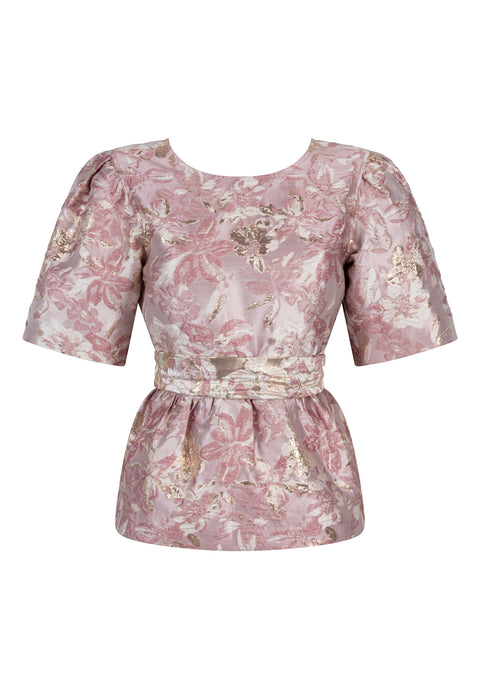 Aaiko - GEORGIE JACQUARD PES - 191533 POMEGRANA / top