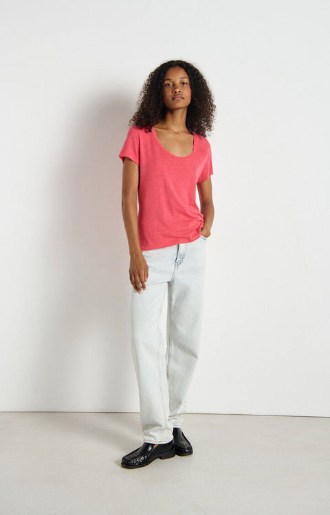 American Vintage - Jacksonville t-shirt - Rose fluo