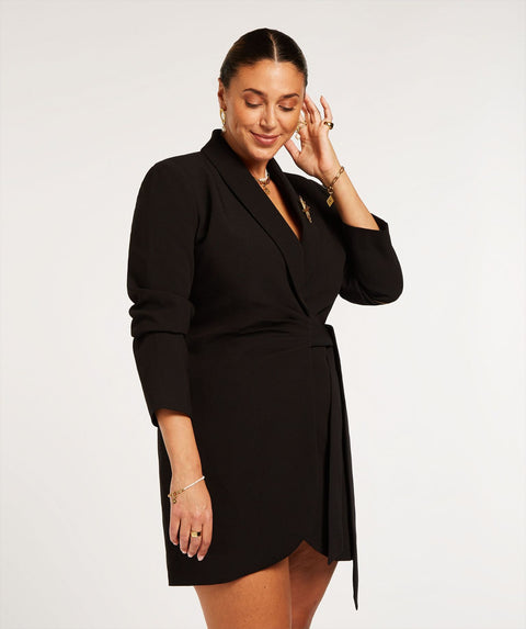 Josh V - Jurk JV BONITA wrap - 300 black