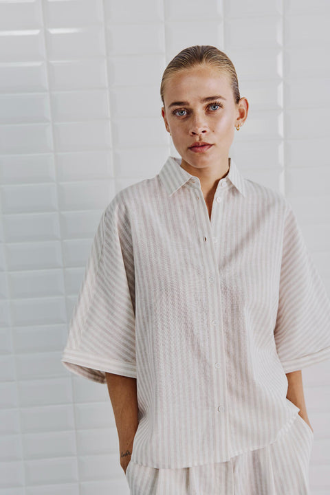 With Black - WBLBIANCA BATSLEEVE - SUMMER GREY / blouse