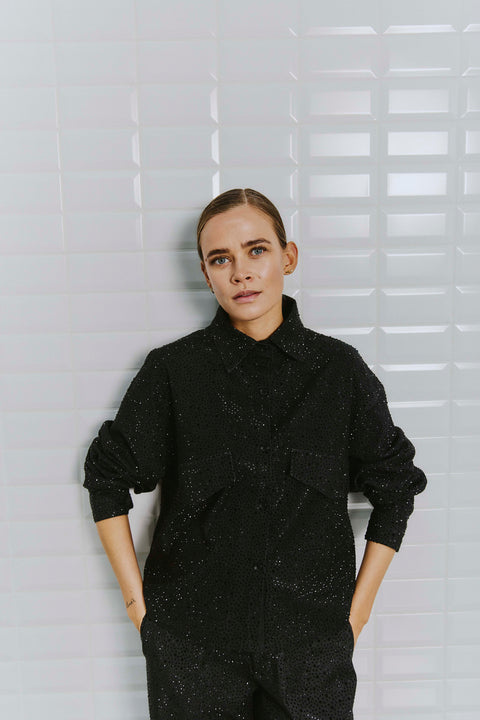 With Black - WBLDAYANA Jacket - Black Denim