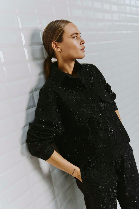 With Black - WBLDAYANA Jacket - Black Denim