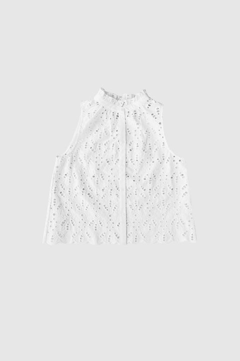 With Black - WBLMARIT SL TOP - WHITE