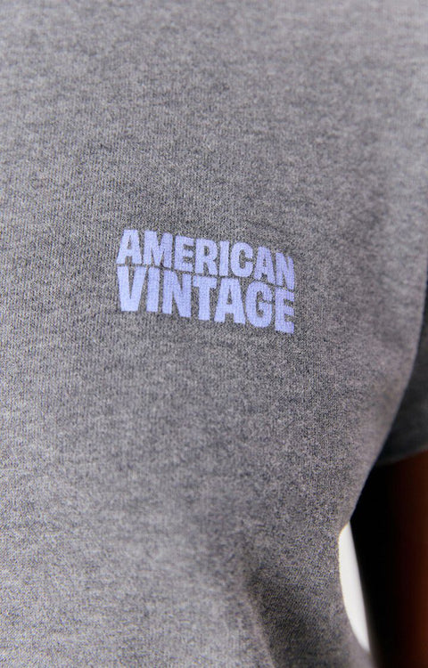 American Vintage - YKOBOW T-SHIRT - Granite chine