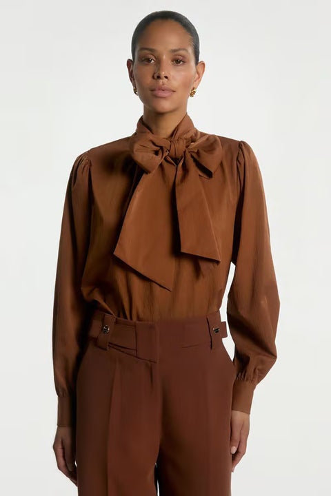 Aaiko - BOWI CRINKLE RAY 548 - 191227 SORREL HO / blouse