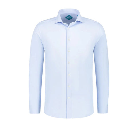 District Indigo - 7.31.025.780 Hemd LM Pique - 017 Light Blue