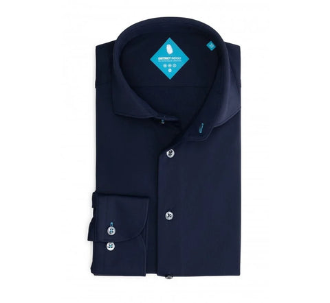 District Indigo - 7.31.025.780 Hemd LM Pique - 010 Navy