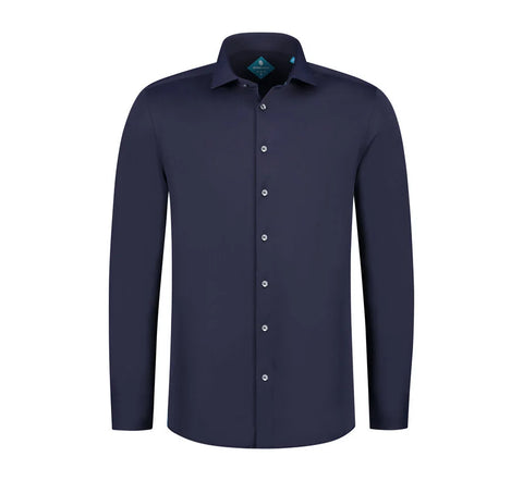 District Indigo - 7.31.025.780 Hemd LM Pique - 010 Navy