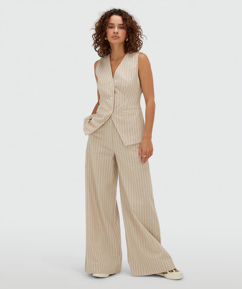 Josh V - JV-2604-0101 - 634 stone stripe / gilet top