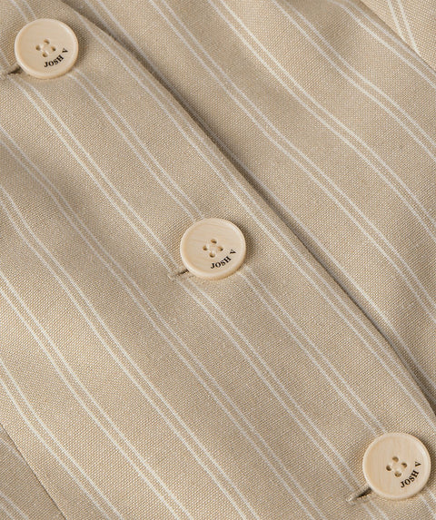 Josh V - JV-2604-0101 - 634 stone stripe / gilet top