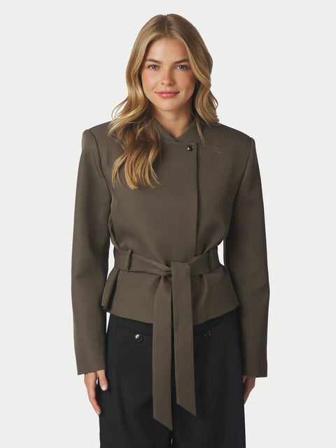 Neo noir - 170264 Kailyn structure - 306 Dusty brown / blazer