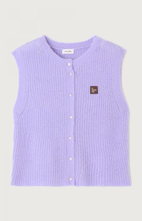American Vintage - East gilet - Lavande pastel
