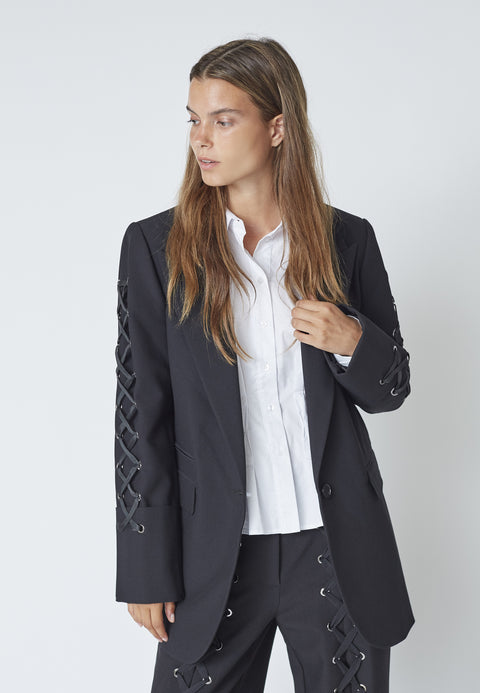 Co couture - VolaCC eyelet blazer - Black