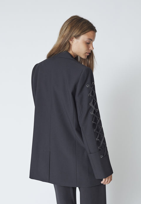 Co couture - VolaCC eyelet blazer - Black